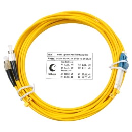 Шнур оптический FOP(d)-9-LC-FC-5m duplex LC-FC 9/125см 5м LSZH Cabeus 7335c