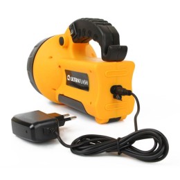 Фонарь аккумуляторный UF3712LED 19LED аккум. 4В 2А.ч 220В/12В пластик. желт. (кор.) Ultraflash 8310