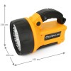 Фонарь аккумуляторный UF3712LED 19LED аккум. 4В 2А.ч 220В/12В пластик. желт. (кор.) Ultraflash 8310