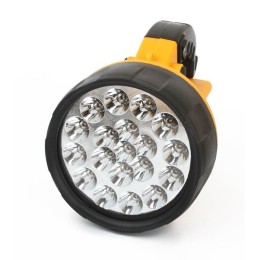 Фонарь аккумуляторный UF3712LED 19LED аккум. 4В 2А.ч 220В/12В пластик. желт. (кор.) Ultraflash 8310