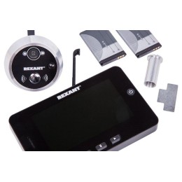 Видеоглазок (запись видео/фото по движ. ночн. реж. работы) 4.3дюйм TFT QVGA монитор; Micro SD до 32Г