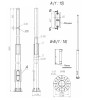 Опора ОСф-0.3-9.0(Д395-310-8х25)-02 оцинк. Пересвет 00-003179