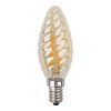 ЭРА F-LED BTW-9W-827-E14 gold (филамент, свеча витая золот., 9Вт, тепл, E14)