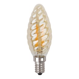 ЭРА F-LED BTW-9W-827-E14 gold (филамент, свеча витая золот., 9Вт, тепл, E14)