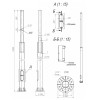 Опора ОСф-0.4-10.0(Д395-310-8х30)-02 оцинк. Пересвет 00-003164