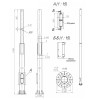 Опора ОСф-0.4-11.0(Д395-310-8х30)-02 оцинк. Пересвет 00-003165