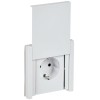 Розетка СП FORTE&PIANO16А IP44 FP219 с заземл. защ. шторки с крышкой безвинт. крепл. бел. IEK FP-R16
