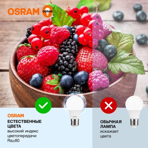 Лампа светодиодная LED Value LVCLA60 7SW/865 7Вт грушевидная матовая E27 230В 10х1 RU OSRAM 40580755