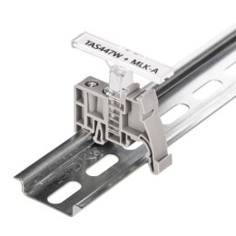 Табличка полужесткая 44х7мм установка в держатель для маркировки торцевого фиксатора UK-E ПВХ-0.5 бе