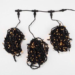 Гирлянда светодиодная "LED ClipLight" 3 нити х20м 399LED желт. 25Вт 24В IP65 свечение с динамикой с