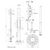 Опора ОСф-1.3-8.5(Д565-470-12х34)-01 оцинк. Пересвет 00-003163