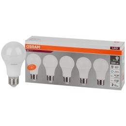 Лампа светодиодная LED Value LVCLA75 10SW/865 10Вт грушевидная матовая E27 230В 2х5 RU (уп.5шт) OSRA