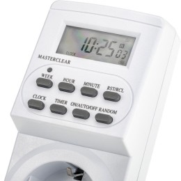 Таймер недельный электронный с заземл. 1.8кВт бел. REV 67073 1