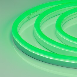 Arlight Гибкий неон ARL-NEON-2615GH-SIDE 24V Green (8 Вт/м, IP65)