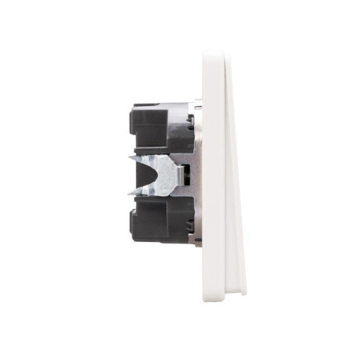Выключатель 1-кл. СП ROUND MIELE 10А с подсветкой перламутр Kranz KR-78-0713-1