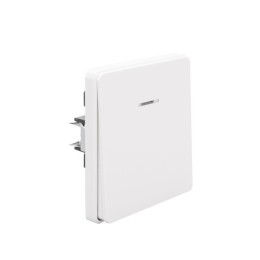 Выключатель 1-кл. СП ROUND MIELE 10А с подсветкой перламутр Kranz KR-78-0713-1