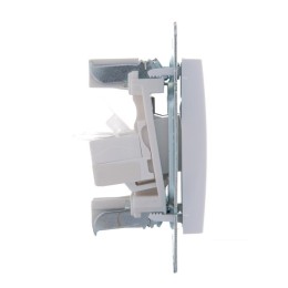 Розетка компьютерная 2-м СП Karina RJ45 механизм бел. LEZARD 707-0288-141