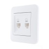 Розетка компьютерная 2-м СП Karina RJ45 механизм бел. LEZARD 707-0288-141