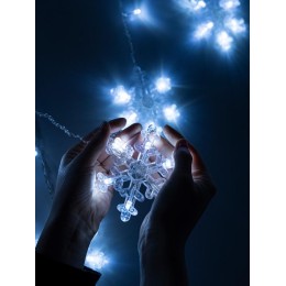 Гирлянда Бахрома "Арка" ICLD136W-C-SF 136LED 2.5х1.2м 8режимов IP20 бел. SHLights 4690601054272