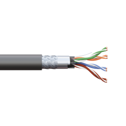 Кабель витая пара SF/UTP кат.5E 4 пары 19х0.1мм 26AWG для промышлен. Ethernet проводник оболочка пол