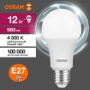 Лампа светодиодная LED Value LVCLA100 12SW/840 12Вт грушевидная матовая E27 230В 10х1 RU OSRAM 40580