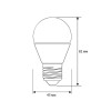 Лампа светодиодная LED-G45-11W-E27-4K Шар 11Вт E27 4500К 172-265В Ergolux 13631