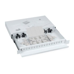 Кросс бокс оптический ODF-19-16-SC 19дюйм на 16 SC LC duplex со сплайс-кассетой выдвижной без пигтей
