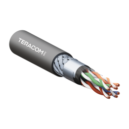 Кабель витая пара SF/UTP кат.5E 4 пары 19х0.1мм 26AWG для промышлен. Ethernet оболочка полиуретан -4