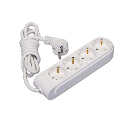 Удлинитель 4х10м с заземл. 16А IP20 защ. шторки Makel N4210083