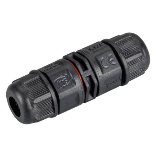Arlight Коннектор прямой NEO-CON-I-2pin-BK (3-7mm, IP67) (IP67 Пластик, 3 года)