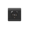 Розетка NEW3-E 16А с заземл. защ. шторки с 2-мя заряд. устройствами USB A+C 5В/2.1А черн. CHINT 4315
