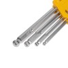 Набор ключей имбусовых HEX 1.5-10мм CrV 9шт удлиненные с шаром Kranz KR-12-5211