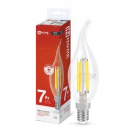 Лампа светодиодная LED-СВЕЧА НА ВЕТРУ-deco 7Вт свеча на ветру прозрачная 4000К нейтр. бел. E14 810лм