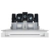 Розетка СП FORTE&PIANO 16А IP44 FP221 с заземл. защ. шторки с крышкой винт. крепл. бел. IEK FP-R16-1