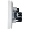 Розетка СП FORTE&PIANO 16А IP44 FP221 с заземл. защ. шторки с крышкой винт. крепл. бел. IEK FP-R16-1