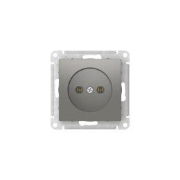Розетка AtlasDesign 16А без заземл. без шторок быстрозажим. клем. механизм сталь SE ATN000941S