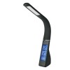 Светильник TLD-550 Black/LED/260лм/4500К/Dimmer настол. часы календ. терм. черн. 7Вт Uniel UL-000033