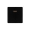 Выключатель 2-кл. СП ROUND MIELE 10А с подсветкой оникс Kranz KR-78-0714-3