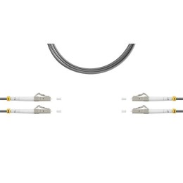 Патч-корд ВО MM(OM1) LC/UPC-LC/UPC 3.0мм duplex LSZH 1м сер. SUPRLAN 09-12106