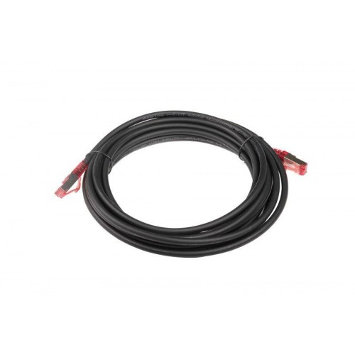 Патч-корд PC-LPM-STP-RJ45-RJ45-C5e-5M-LSZH-BK FTP экран. кат 5e 5м черн. Hyperline 30965