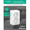 Розетка 2-м ОП Blanca 16А IP20 250В без заземл. без защ. шторок с изолир. пластиной бел. SE BLNRA000