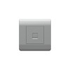 Розетка компьютерная 1-м NEW3-E RJ45 серебр. CHINT 431417