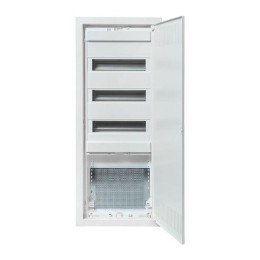 Щит комбинированный встраив. Nova 3 DIN-рейки + 1 монтаж. плата 5 габарит IP41 с метал. перфорирован