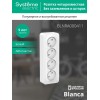 Розетка 4-м ОП Blanca 16А IP20 250В без заземл. без защ. шторок с изолир. пластиной бел. SE BLNRA000