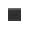 Розетка компьютерная 2-м NEW3-E RJ45 черн. CHINT 431503