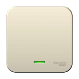 Выключатель 1-кл. ОП Blanca 6А IP20 (сх. 1) 250В с подсветкой с изолир. пластиной молочн. SE BLNVA06