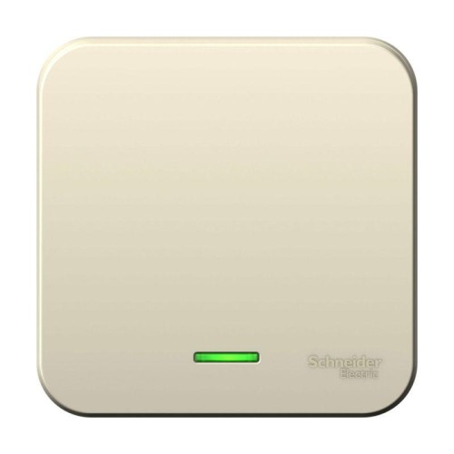 Выключатель 1-кл. ОП Blanca 6А IP20 (сх. 1) 250В с подсветкой с изолир. пластиной молочн. SE BLNVA06
