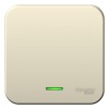 Выключатель 1-кл. ОП Blanca 6А IP20 (сх. 1) 250В с подсветкой с изолир. пластиной молочн. SE BLNVA06