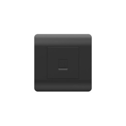 Розетка телефонная 1-м NEW3-E RJ11 черн. CHINT 431489