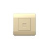 Розетка телефонная 1-м NEW3-E RJ11 шампань CHINT 431414